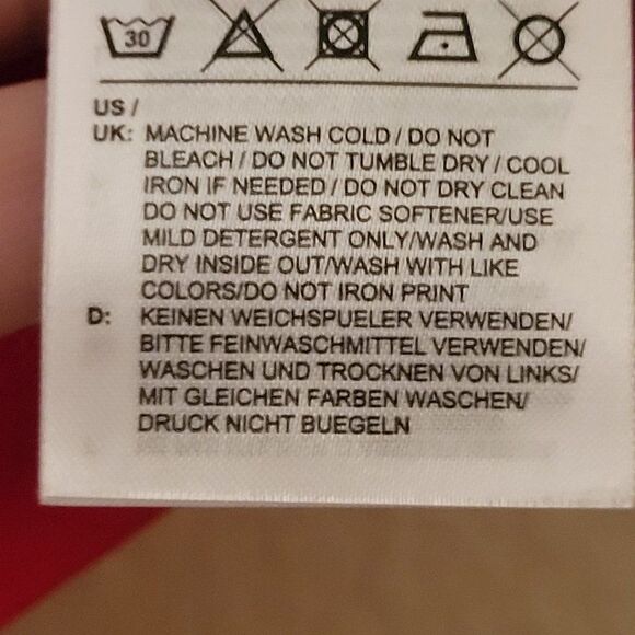 Adidas Womens Top Red  XL Oversized Logo Plus Size NEW - Picture 5 of 6